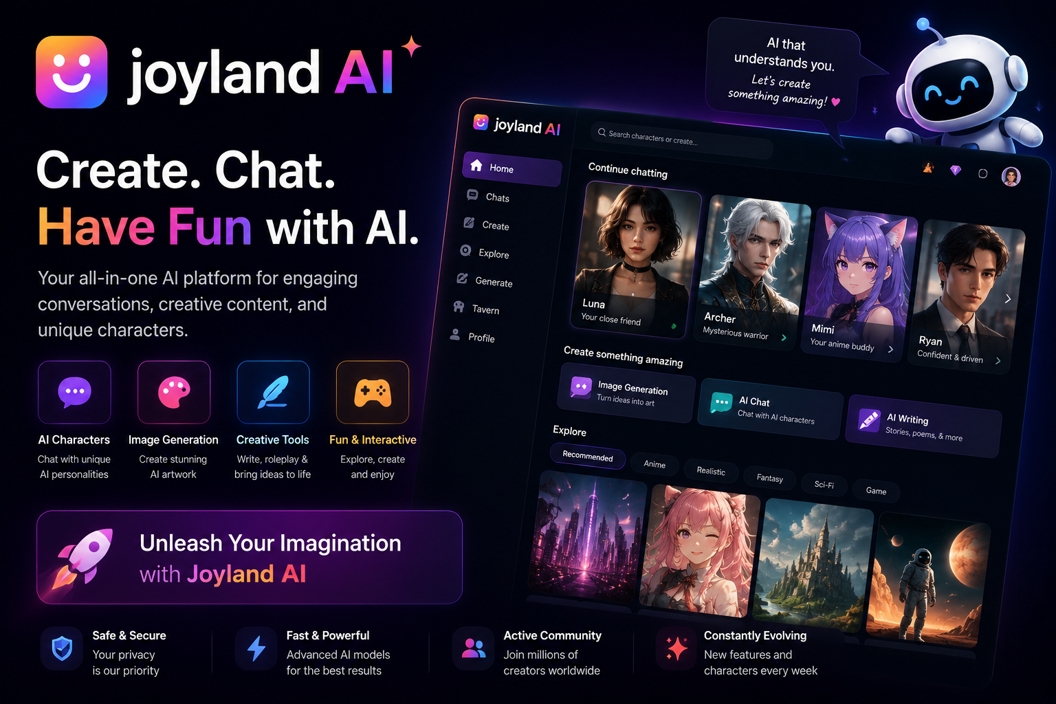 Joyland AI Review 2026 – Features, Characters, Pros, Cons and Alternatives