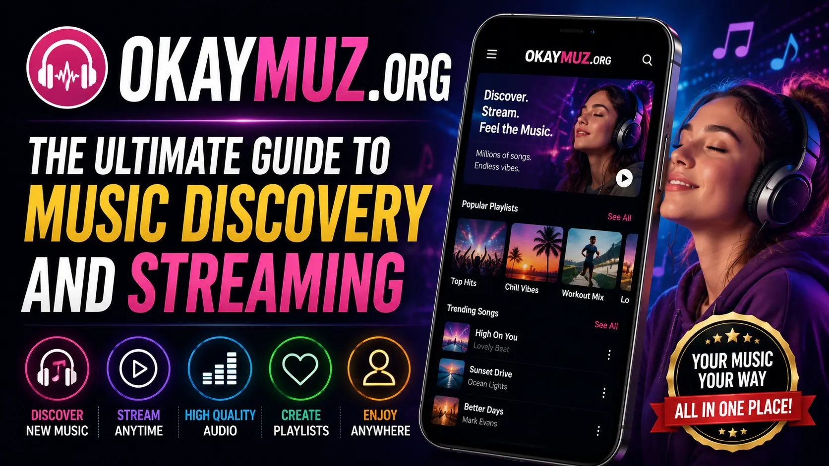 OkayMuz.org- The Ultimate Guide to Music Discovery and Streaming