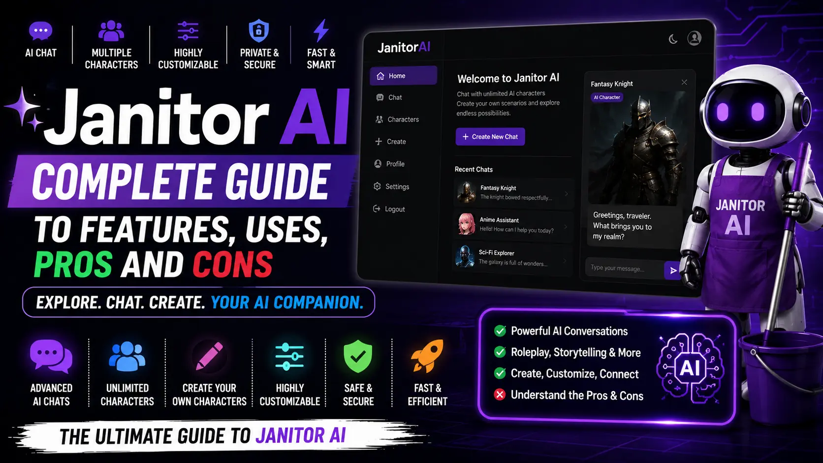 Janitor AI – Complete Guide to Features, Uses, Pros and Cons